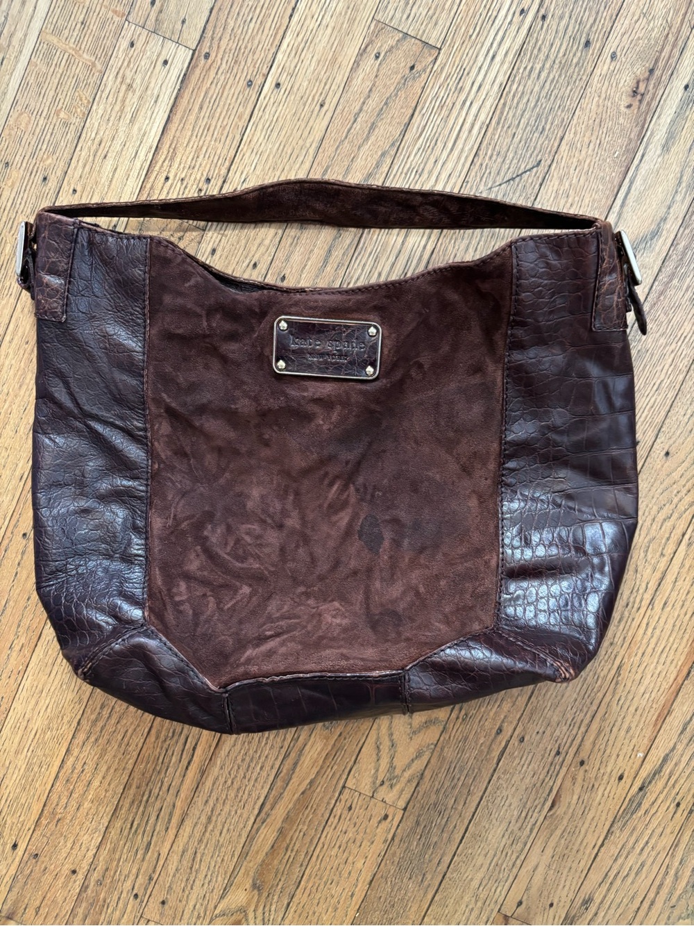 Damaged kate spade Brown Leather & Suede Shoulder Bag